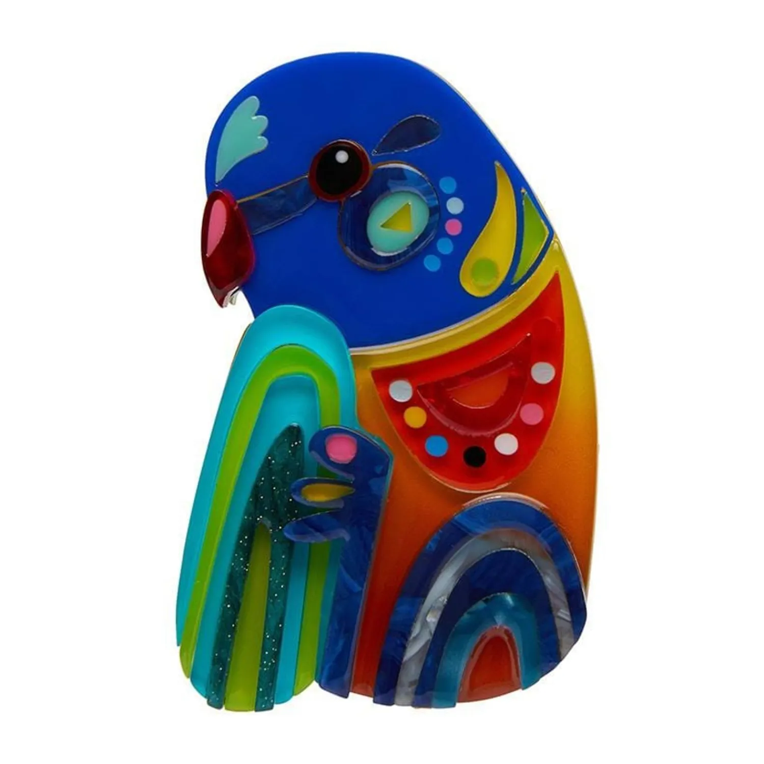 The Radiant Rainbow Lorikeet Brooch^Erstwilder Sale
