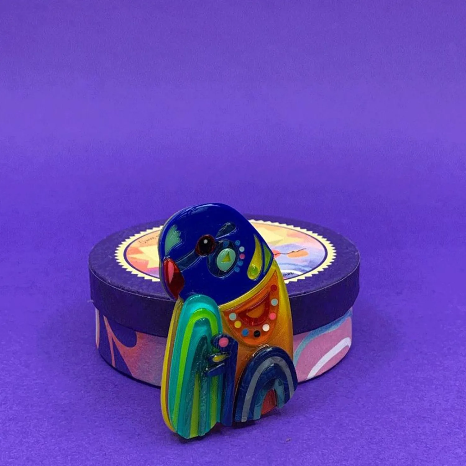 The Radiant Rainbow Lorikeet Brooch^Erstwilder Sale