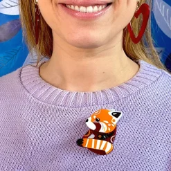 The Rakish Red Panda Brooch^Erstwilder Hot