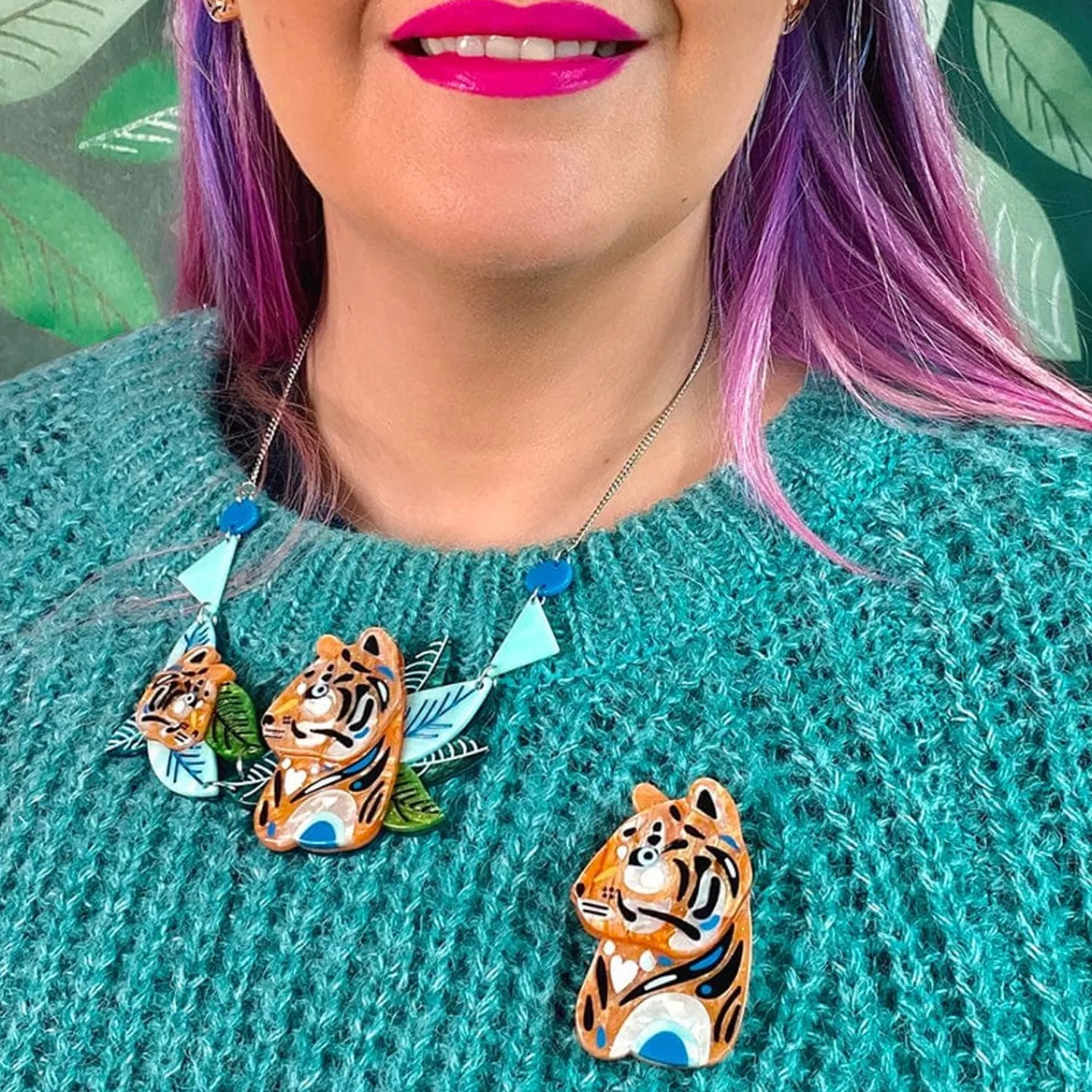 The Tranquil Tiger Brooch^Erstwilder Best