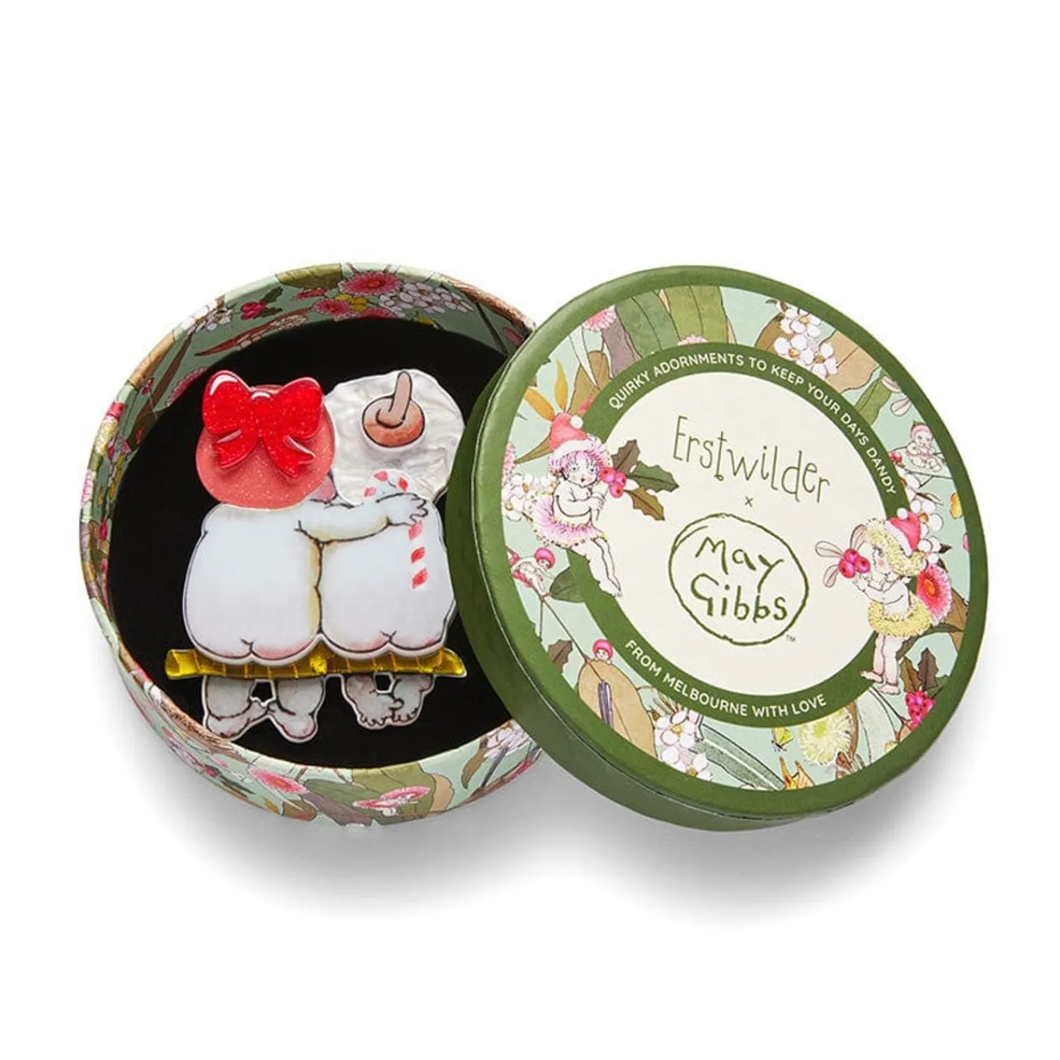 Together For Christmas Brooch^Erstwilder Hot