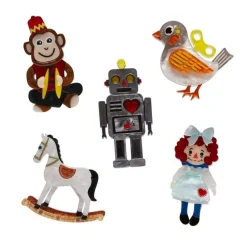 Toy Minis Brooch Set - 5 Pack^Erstwilder Outlet