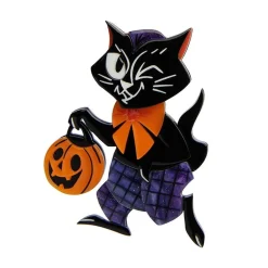 Treat Seeker Cat Brooch^Erstwilder New