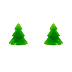 Tree Ripple Stud Earrings - Green^Erstwilder Hot