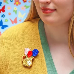 Trio Of Tulips Brooch^Erstwilder Sale