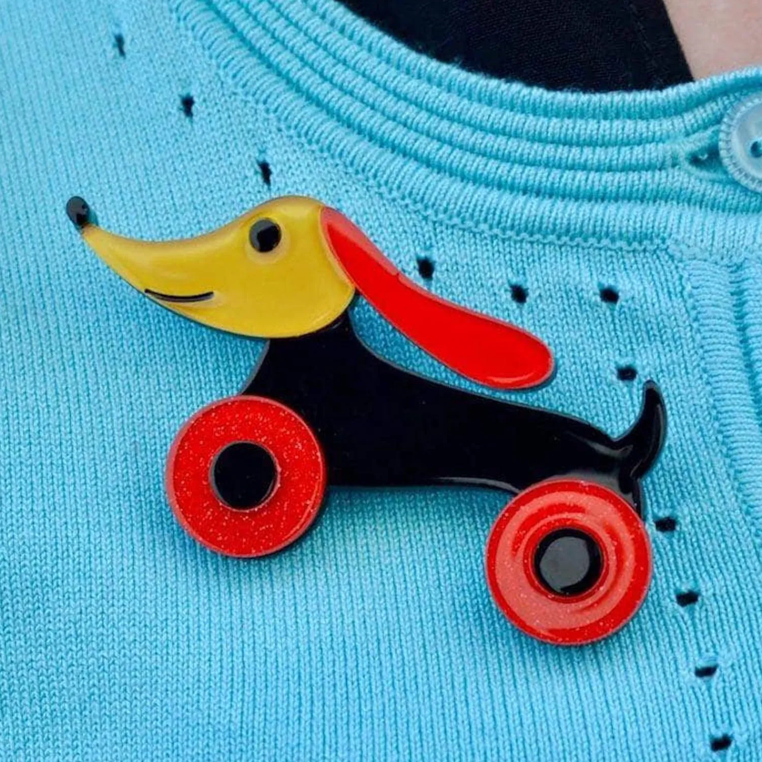 Trundling Tail-Wagger Brooch^Erstwilder Sale