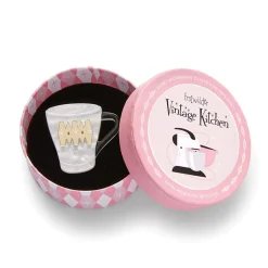 Wake Up And Smell The Coffee Mini Brooch^Erstwilder New