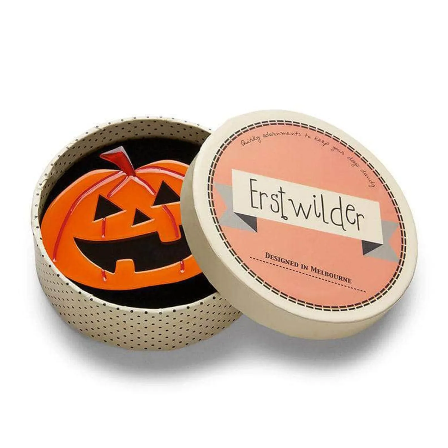 Will-O' The Wisp Pumpkin Brooch^Erstwilder Outlet