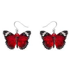 Wings Laced In Red Earrings^Erstwilder New