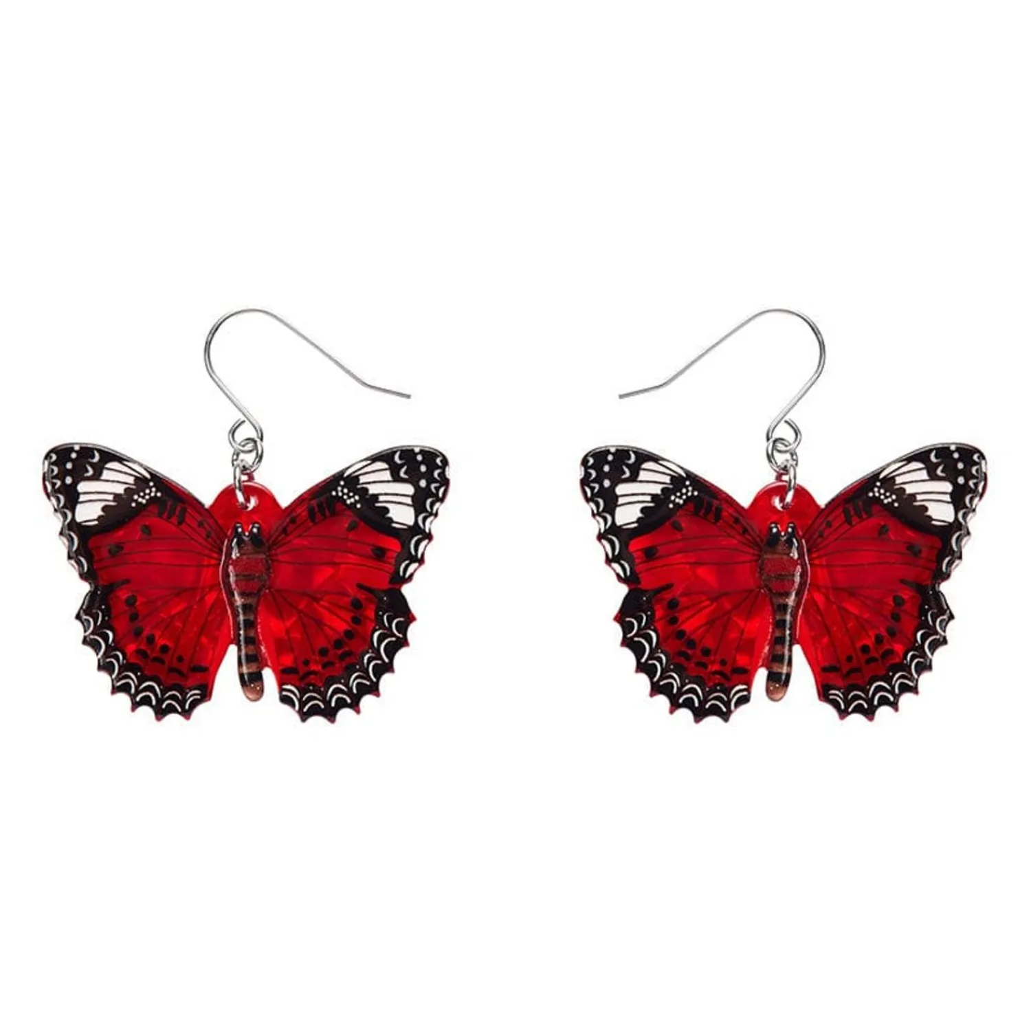 Wings Laced In Red Earrings^Erstwilder New