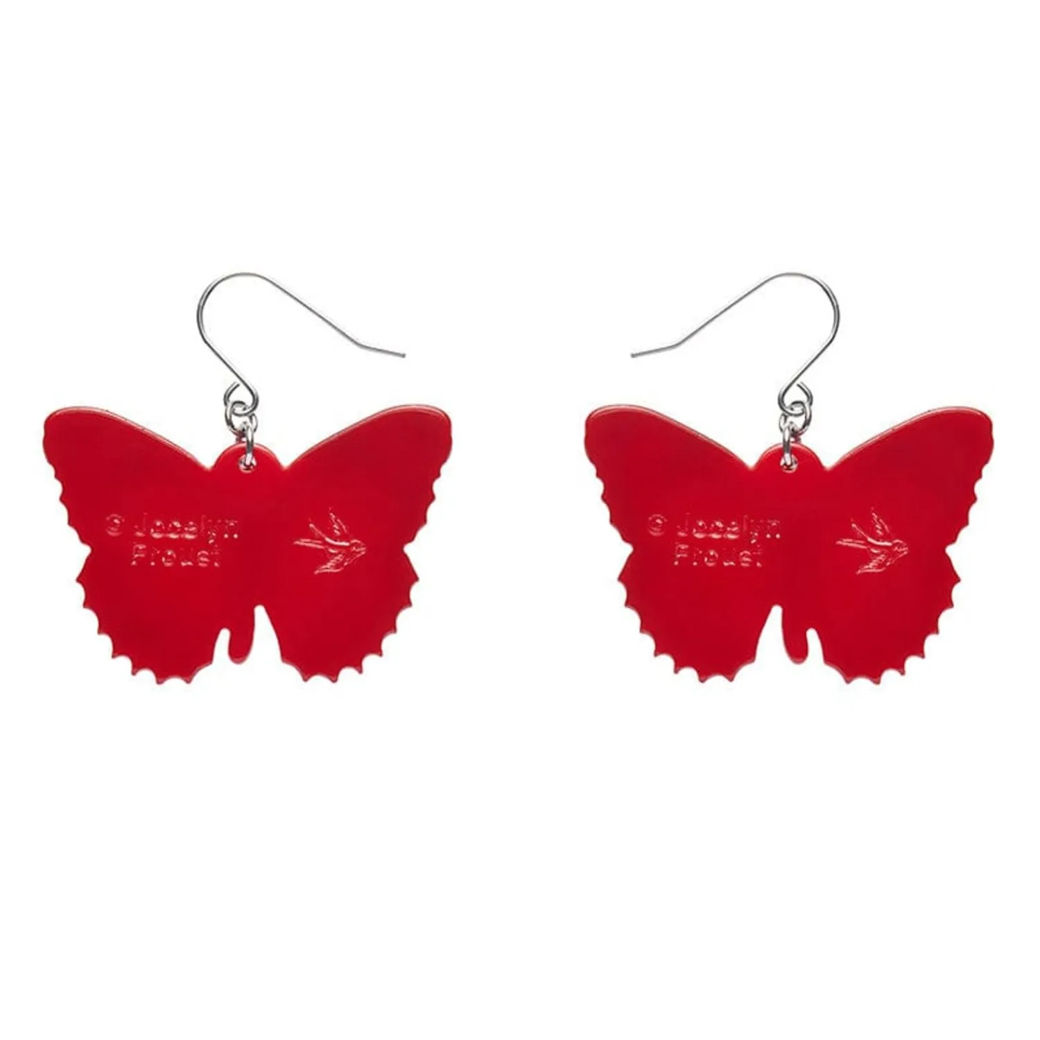 Wings Laced In Red Earrings^Erstwilder New