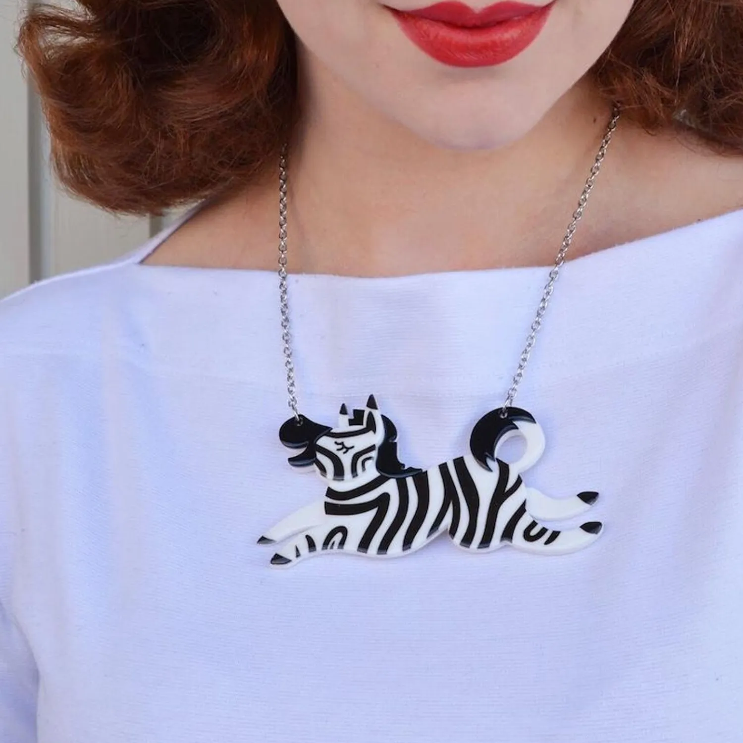 Zebra Crossing Necklace^Erstwilder Best