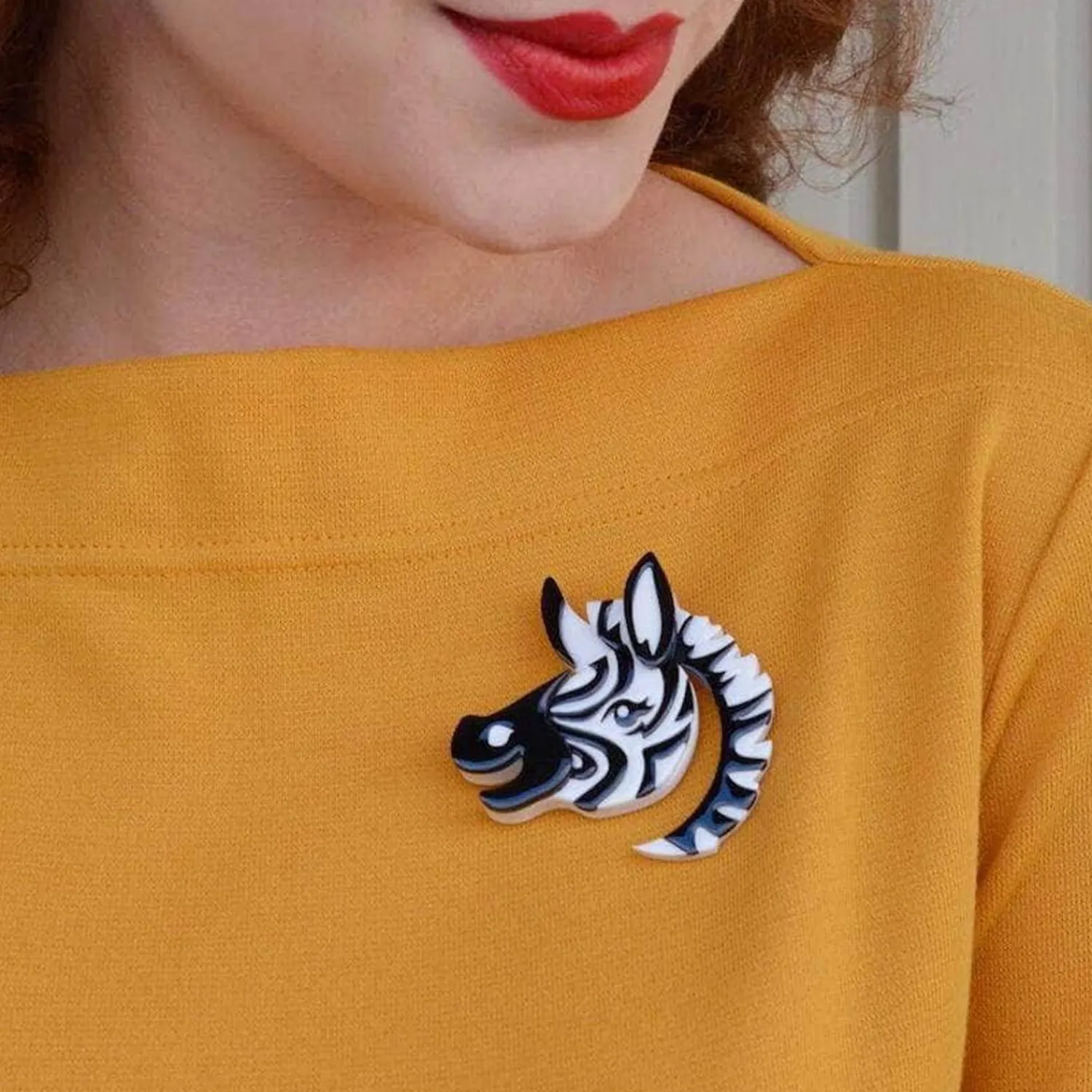 Zesty Zebra Brooch^Erstwilder Outlet